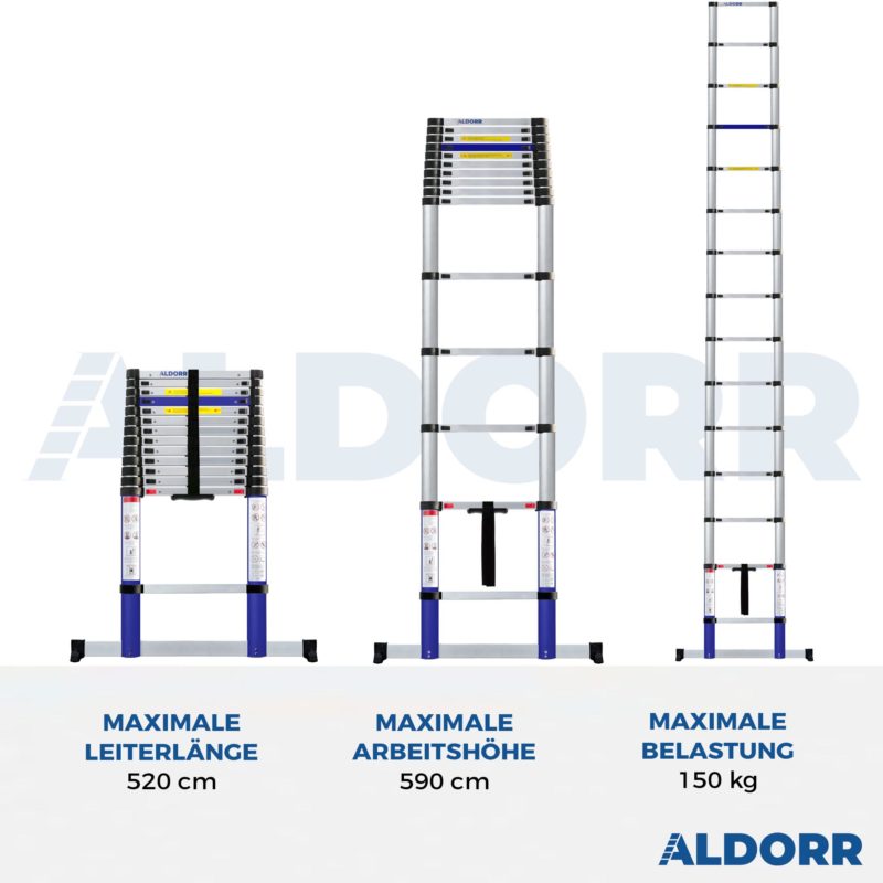 Telescoopladder 5,20 meter - ALDORR Home - Tweede kans