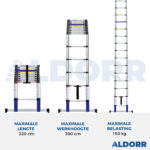 Telescoopladder 3,20 meter - ALDORR Home