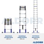Telescoopladder 4,80 meter - ALDORR Home - Tweede kans