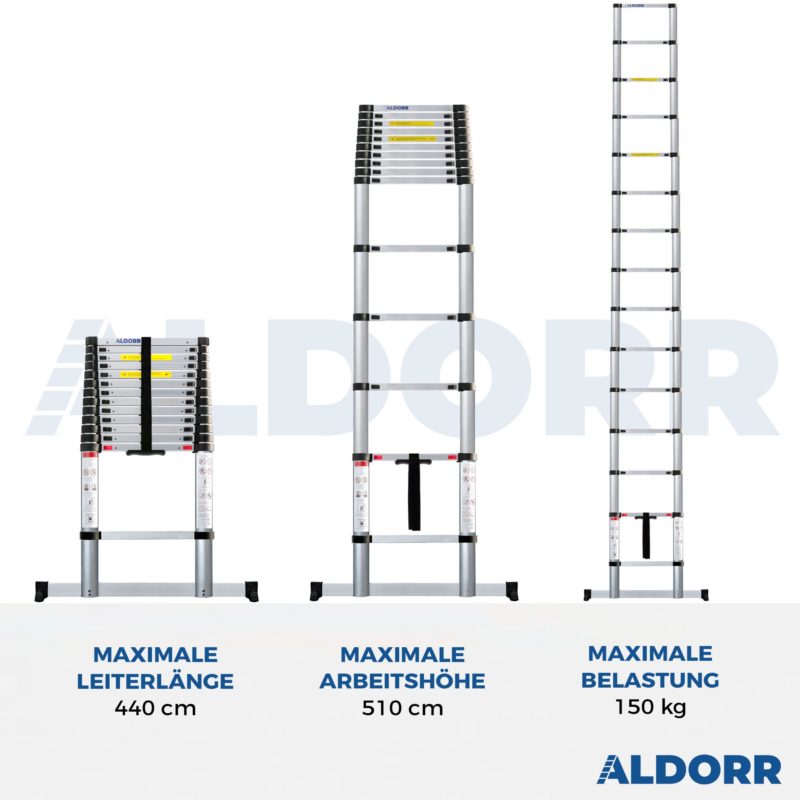 Telescoopladder 4,40 meter - ALDORR Home - Tweede kans