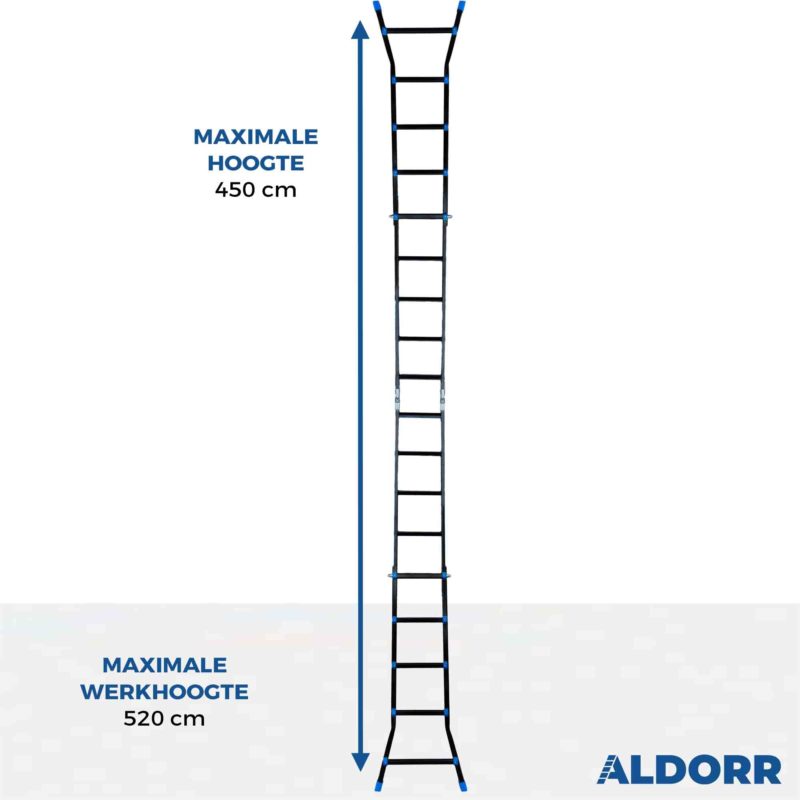 Multiladder 4x5 treden 4,50 meter - ALDORR Professional