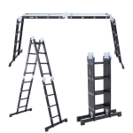 Vouwladder 4 x 4 treden 4,70 meter met platform - ALDORR Professional