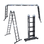 Vouwladder 4 x 5 treden 5,70 meter met platform - ALDORR Professional