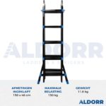 Multiladder 4x5 treden 4,50 meter - ALDORR Professional - Tweede kans