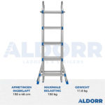 Multiladder 4x5 treden 4,50 meter - ALDORR Home