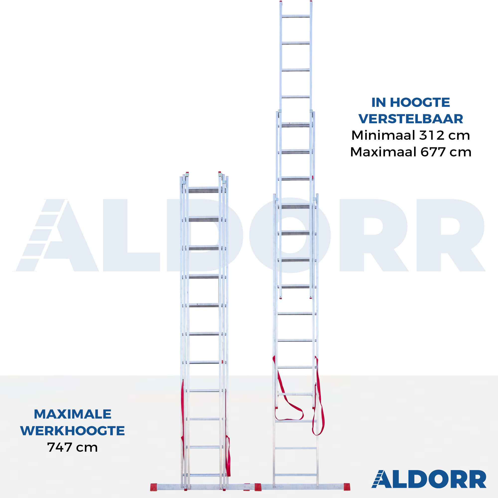 Reformladder 3x11 - 7,60 meter - ALDORR Home - Tweede kans
