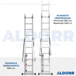 Reformladder 2x10 - 4,80 meter - ALDORR Home