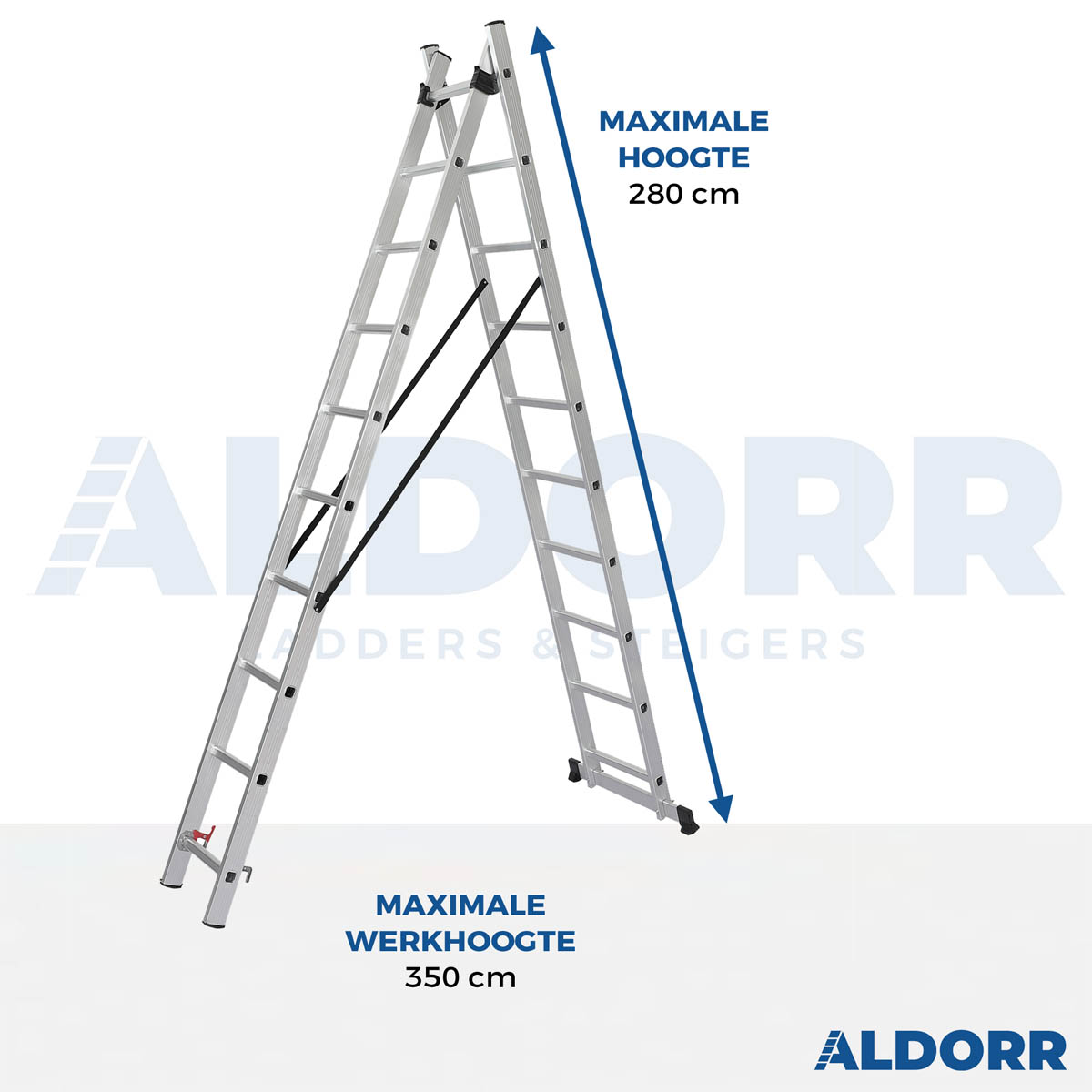 Reformladder 2x10 - 4,80 meter - ALDORR Home