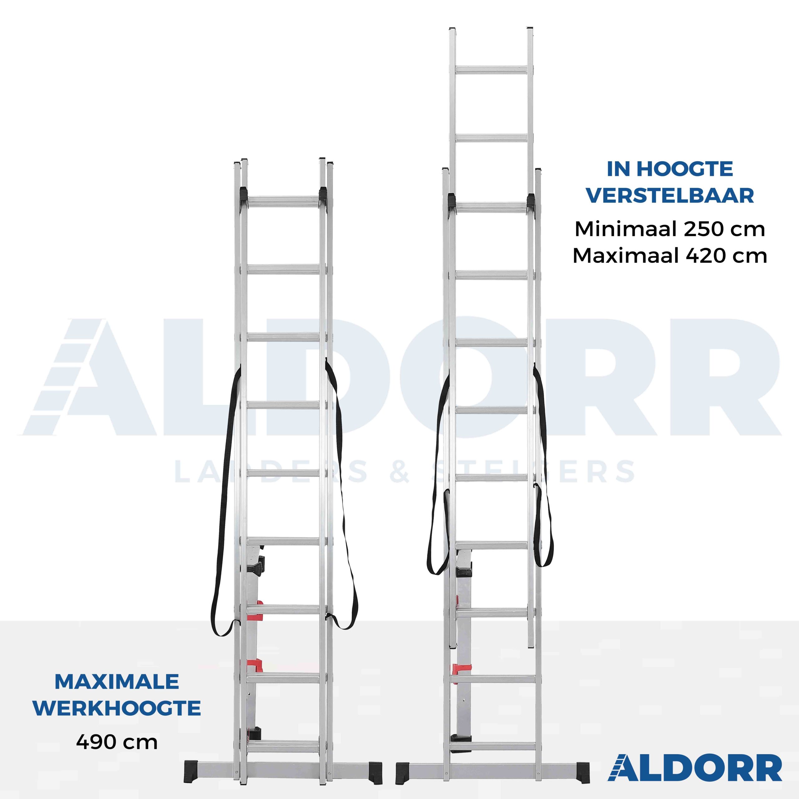 Reformladder 2x9 - 4,20 meter - ALDORR Professional