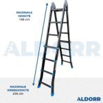 Multiladder 4x4 treden 3,42 meter - ALDORR Professional