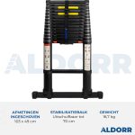 Telescoopladder 4,40 meter - ALDORR Professional