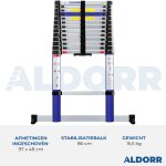 Telescoopladder 3,80 meter - ALDORR Home