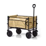 Bolderkar – XL – Opvouwbaar – 100L – Beige - Inclusief Campingstoel