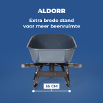 ALDORR Kruiwagen - 170 Liter - Poly - 2 luchtbanden