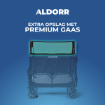 Bolderkar - XXL - Opvouwbaar - 400L - Zwart