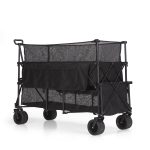 Bolderkar – XXL – Opvouwbaar – 600L – Zwart