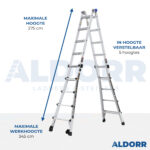 Multiladder 4x5 treden 5,70 meter - Aldorr Max
