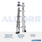 Multiladder 4x5 treden 5,70 meter - Aldorr Max