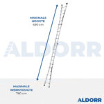 Multiladder 4x6 treden 6,90 meter - Aldorr Max