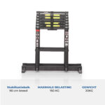 Telescopische vouwladder 1,80 + 2,40 meter - ALDORR Professional