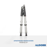 Telescopische vouwladder 2,40 + 3,00 meter - ALDORR Home