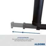 Telescoopladder 4,40 meter met telescopische stabilisatiebalk - ALDORR Professional