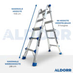 Multiladder 4x3 treden 3,00 meter - ALDORR Home